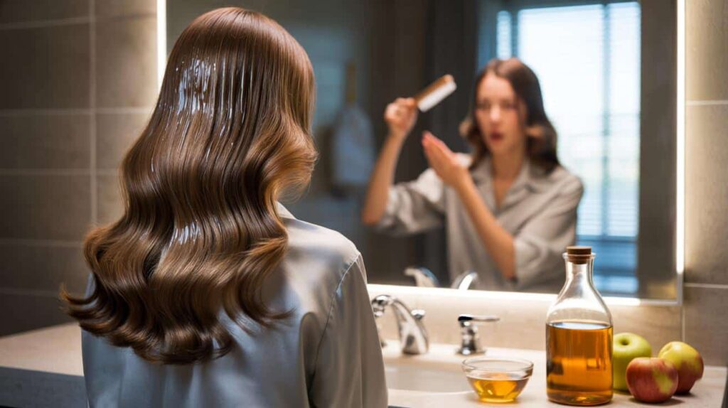 Küchen-Trick sorgt für Glanz: Haare strahlen ohne Spülung