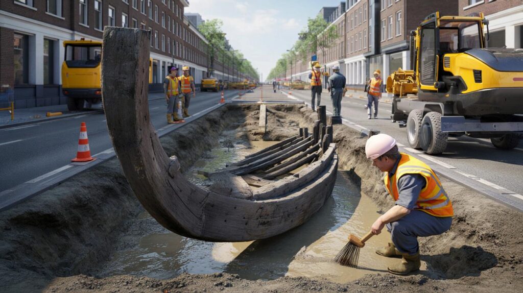 Straßenbau in Holland
